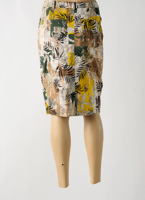 Jupe mi-longue jaune MERI & ESCA pour femme