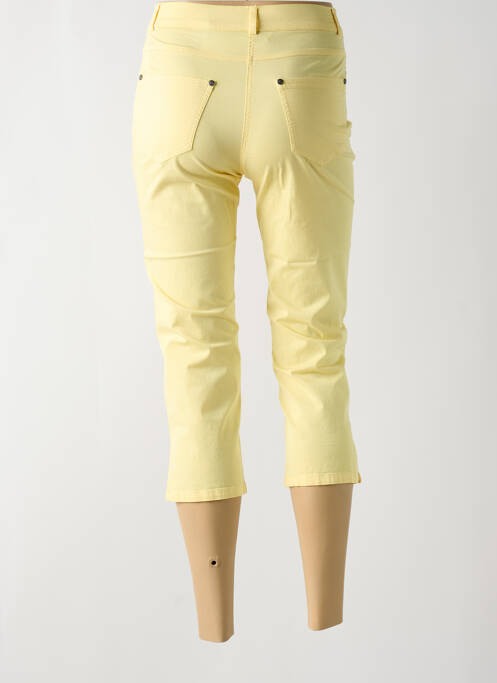 Pantacourt jaune GUY DUBOUIS pour femme