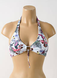 Haut de maillot de bain haut triangles haut triangles blanc CBK femme