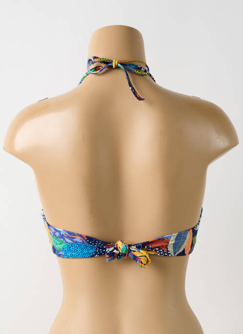 Haut de maillot de bain bleu COLLINE pour femme