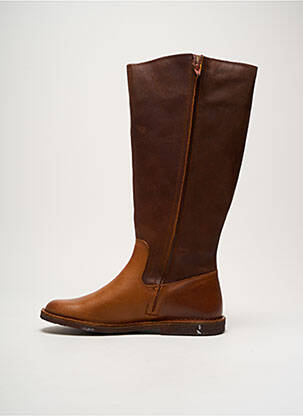 Bottines/boots matière lisse talon plat jusqu'à 3cm marron KICKERS femme