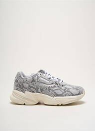 Baskets matière lisse talon de 4 à 6cm gris ADIDAS femme