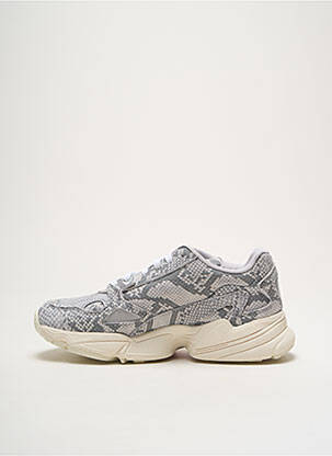 Baskets matière lisse talon de 4 à 6cm gris ADIDAS femme