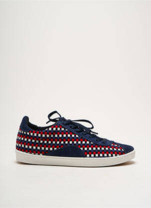 Baskets bout rond talon plat jusqu'à 3cm bleu IPPON VINTAGE femme