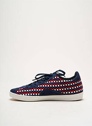 Baskets bout rond talon plat jusqu'à 3cm bleu IPPON VINTAGE femme