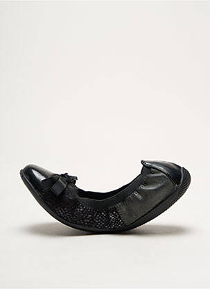 Ballerines fermeture elastique bout rond noir LPB fille