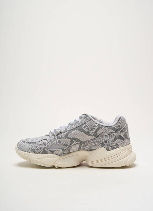 Baskets matière lisse talon de 4 à 6cm gris ADIDAS femme