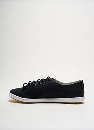 Baskets matière lisse bout rond noir LAFEYT homme