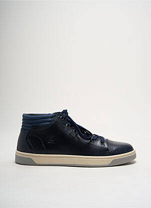 Baskets tissage satiné bout rond bleu BULLBOXER homme