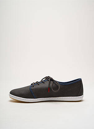 Baskets bout rond bout rond gris LAFEYT homme