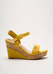 Sandales/Nu pieds jaune LPB pour femme seconde vue