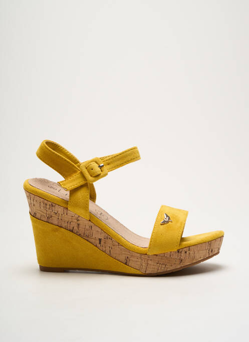 Sandales/Nu pieds jaune LPB pour femme