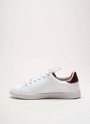 Baskets matière lisse talon plat jusqu'à 3cm blanc VICTORIA femme