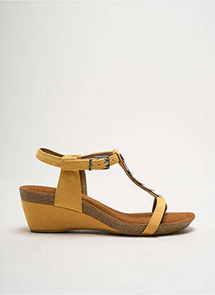 Sandales/Nu pieds jaune LPB pour femme