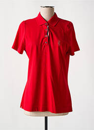 Polo stretch manches courtes rouge MERI & ESCA femme