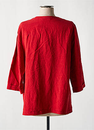 Veste casual col rond rouge GRIFFON femme