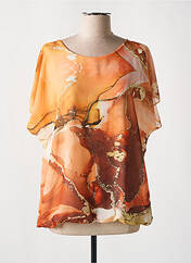 Blouse orange COULEURS DU TEMPS pour femme seconde vue