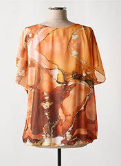 Blouse orange COULEURS DU TEMPS pour femme seconde vue