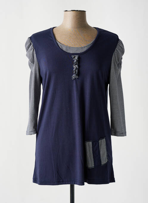 T-shirt bleu TEMPO REALE pour femme