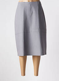 Jupe longue fermeture zippée au dos gris GRIFFON femme