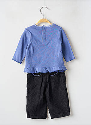 Ensemble pantalon type de haut t-shirt bleu MINI POUCE fille