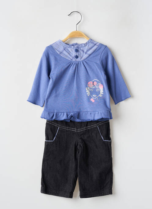 Ensemble pantalon manches longues bleu MINI POUCE fille