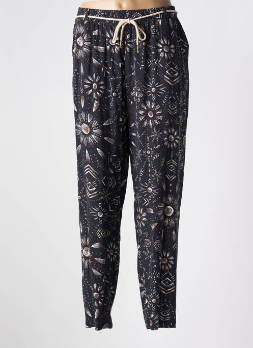 Pantalon droit noir MSN pour femme