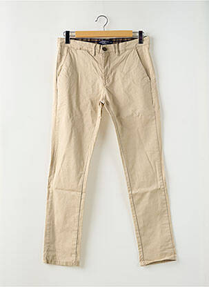 Pantalon chino stretch taille normale beige BRUCE & BUTLER  homme