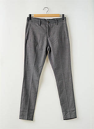 Pantalon slim stretch taille normale gris BRUCE & BUTLER  homme