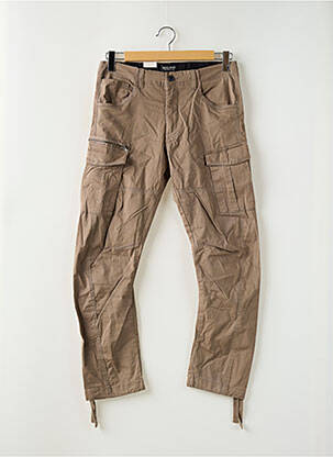 Pantalon cargo poches taille normale beige JACK & JONES homme