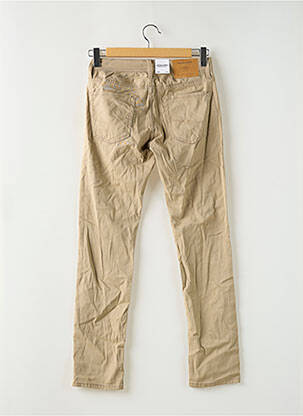 Pantalon slim stretch taille normale beige JACK & JONES homme