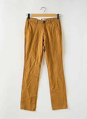 Pantalon chino stretch taille normale beige fonce JACK & JONES homme