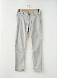 Pantalon chino stretch taille normale gris LERROS homme