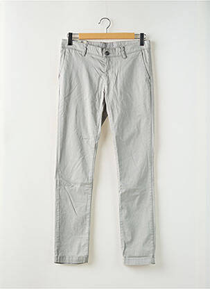 Pantalon chino stretch taille normale gris LERROS homme