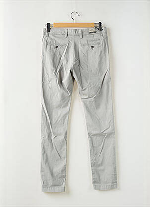 Pantalon chino stretch taille normale gris LERROS homme