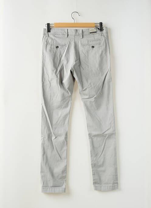 Pantalon chino stretch taille normale gris LERROS homme