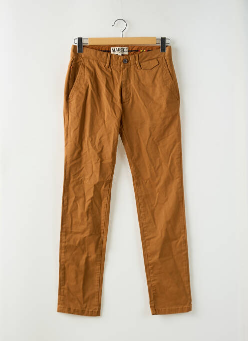 Pantalon chino stretch taille normale marron LE FABULEUX MARCEL DE BRUXELLES homme