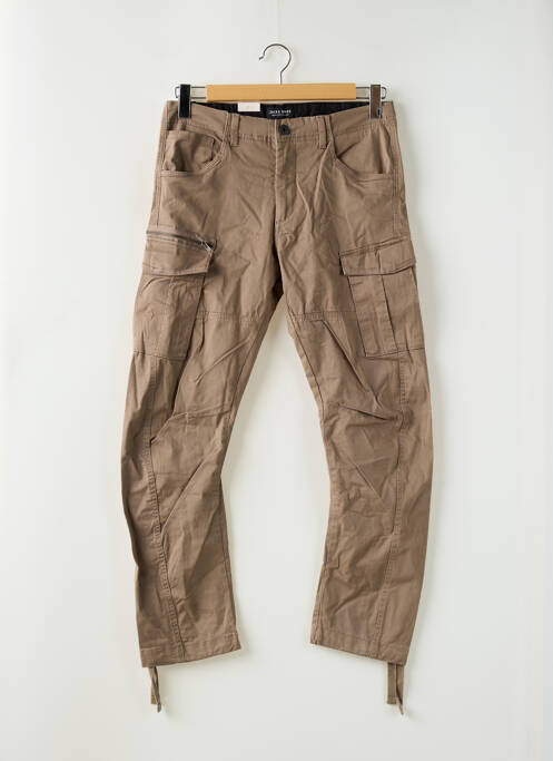Pantalon cargo beige JACK & JONES pour homme