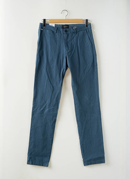 Pantalon chino bleu SCOTCH & SODA pour homme