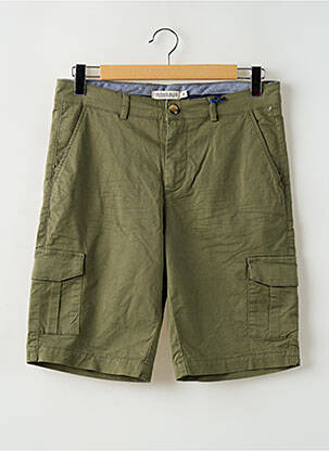 Bermuda multipoches taille normale vert PRIVATE BLUE homme