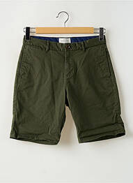Bermuda tissage popeline taille normale vert SCOTCH & SODA homme