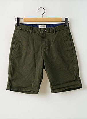 Bermuda tissage popeline taille normale vert SCOTCH & SODA homme