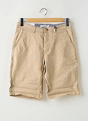 Bermuda taille à pinces taille normale beige PRIVATE BLUE homme