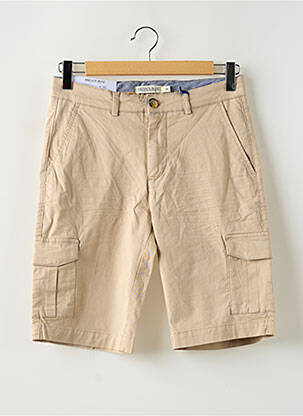Bermuda multipoches taille normale beige PRIVATE BLUE homme
