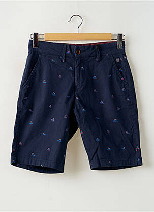 Bermuda taille à pinces taille normale bleu PETROL INDUSTRIES homme