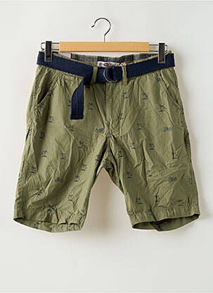 Bermuda taille à pinces taille normale vert PETROL INDUSTRIES homme