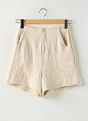 Short beige YUGEN pour femme seconde vue