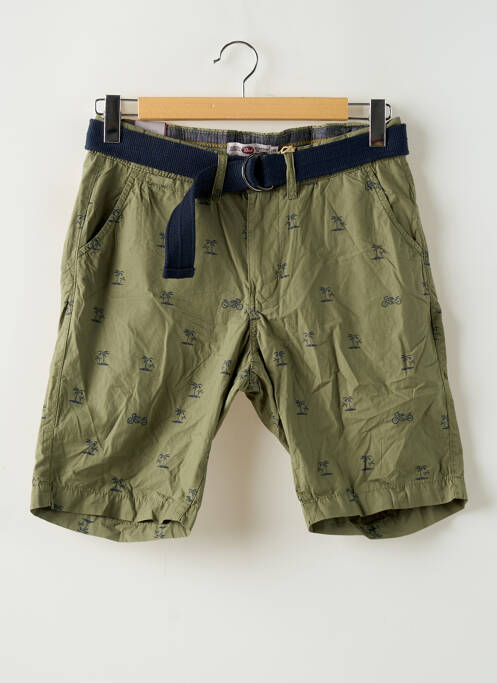 Bermuda taille à pinces taille normale vert PETROL INDUSTRIES homme