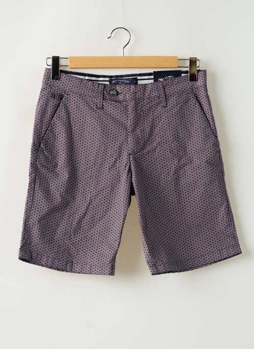 Bermuda taille à pinces taille normale rouge BRUCE & BUTLER  homme