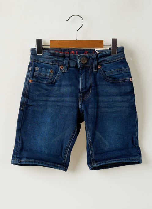 Bermuda tissage denim taille ajustable bleu PETROL INDUSTRIES garcon